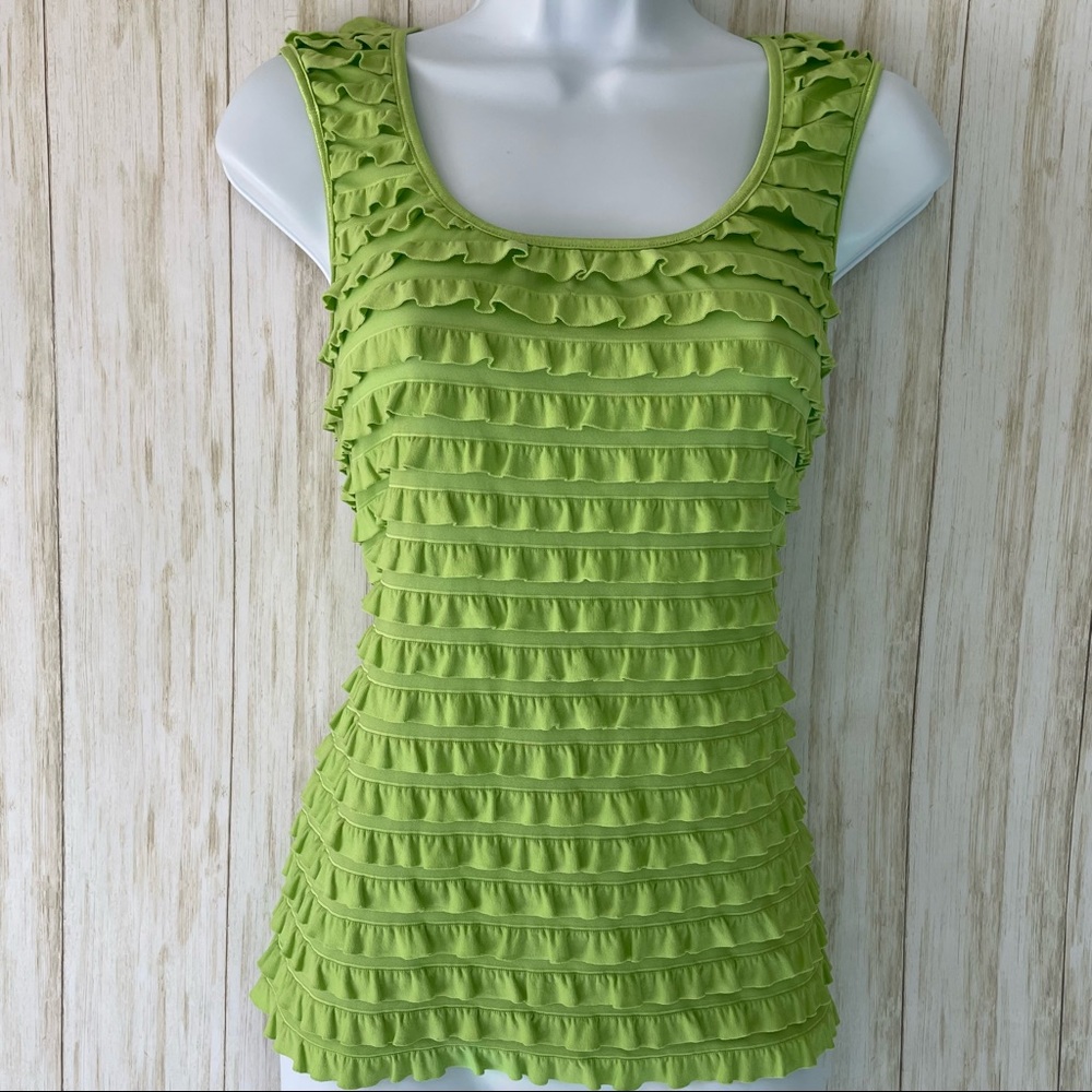 Tribal Ruffle Tank Top